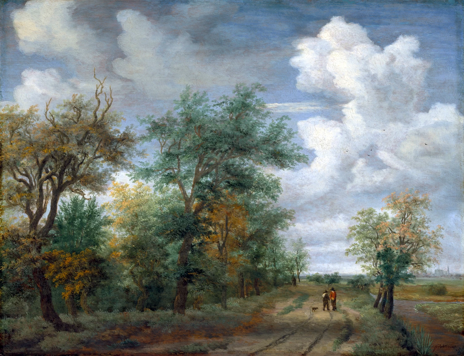 Paesaggio boscoso con figure - Corcoran Collection (William A. Clark Collection), National Gallery of Art